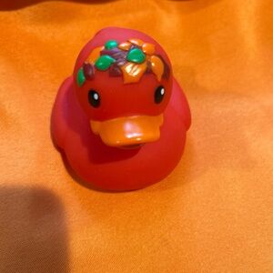 Rubber Duck Red Christmas Tree Car Home Office Cute Ornament Cute Ducky Decor